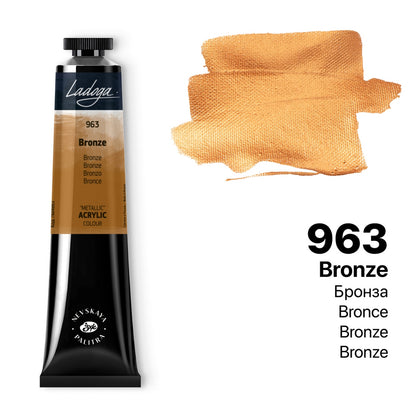 Ladoga Acrylic Paint 46 ml - brons - Akrylfärg