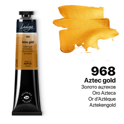 Ladoga Acrylic Paint 46 ml - Aztec guld - Akrylfärg