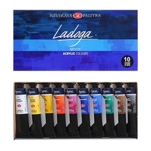 Ladoga Acrylic Sets - set - 10 x 46 ml - Akrylfärg