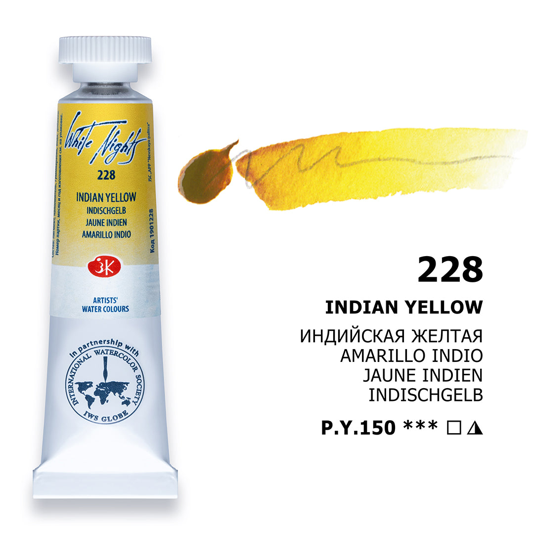 White Nights Watercolour Tube 10 ml - Indian giallo - Acquerelli