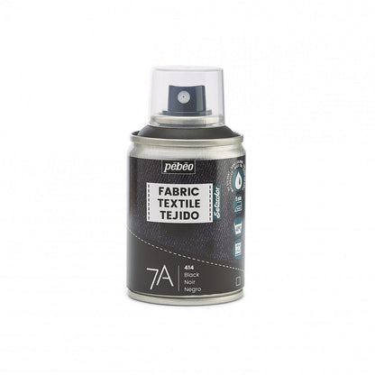 Pebeo 7A Textielspray 100 ml - nero - Colori per tessuti