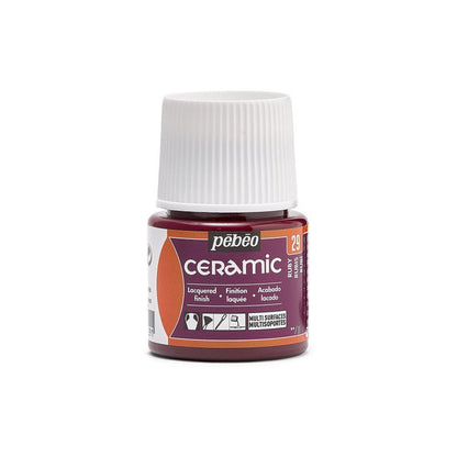 Pebeo Ceramic Paint 45 ml - 29 - Robijn - Glas- og porcelænsmaling