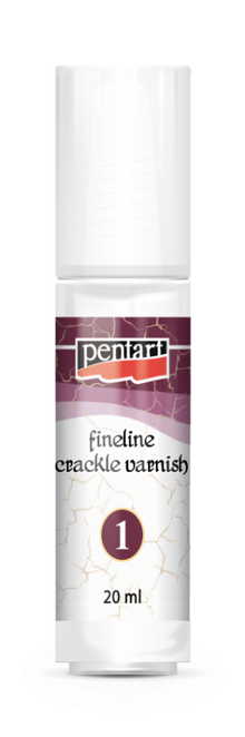 Pentart Fineline 2-komponent Craquelé lak - Malemedier