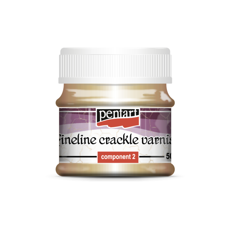 Pentart Fineline 2-komponent Craquelélack - Målarmedier
