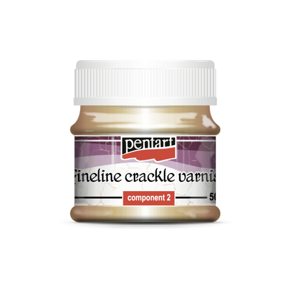 Pentart Fineline 2-komponent Craquelélack - Målarmedier