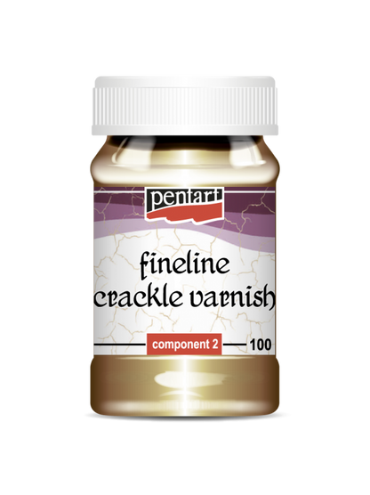 Pentart Fineline 2-komponent Craquelélack - Målarmedier