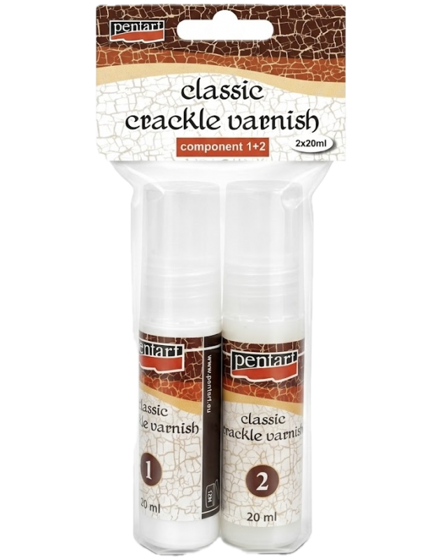 Pentart Klassisk 2-stegs krackelering - 2 x 20 ml - Målarmedier