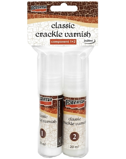 Pentart Klassisk 2-stegs krackelering - 2 x 20 ml - Målarmedier