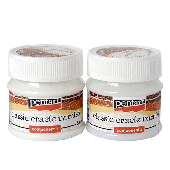 Pentart Klassisk 2-stegs krackelering - 2 x 50 ml - Målarmedier