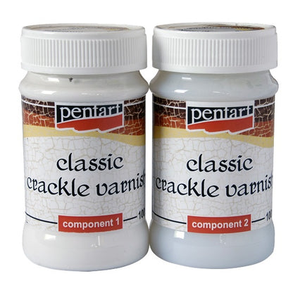 Pentart Klassisk 2-stegs krackelering - 2 x 100 ml - Målarmedier