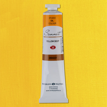 Sonnet Oil Paint 46 ml - gul dyb - Oliemaling