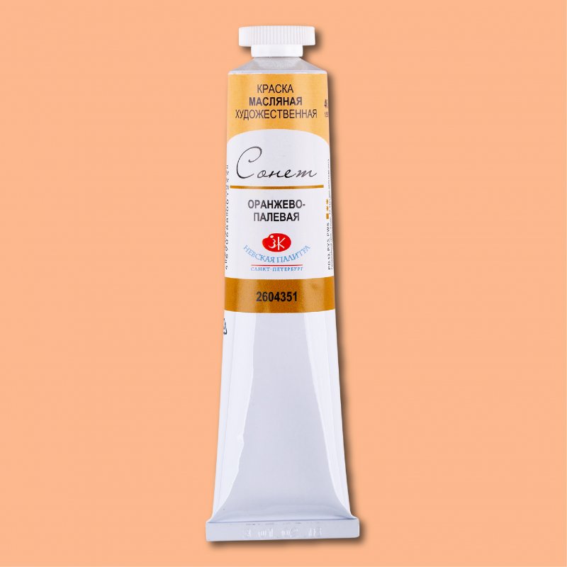 Sonnet Oil Paint 46 ml - bleg orange - Oliemaling