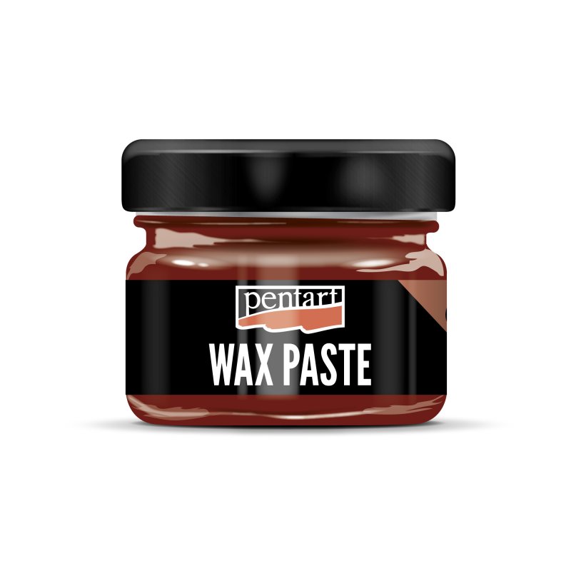 Pentart Coloured beeswax paste 20 ml - rød - Voks og efterbehandling