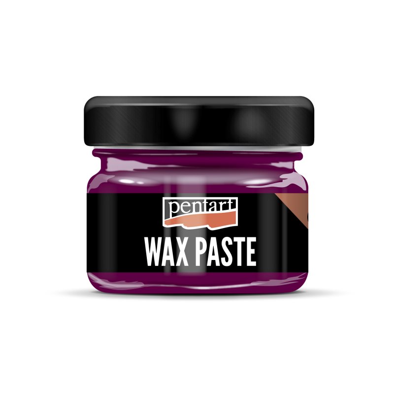 Pentart Coloured beeswax paste 20 ml - Magenta - Voks og efterbehandling