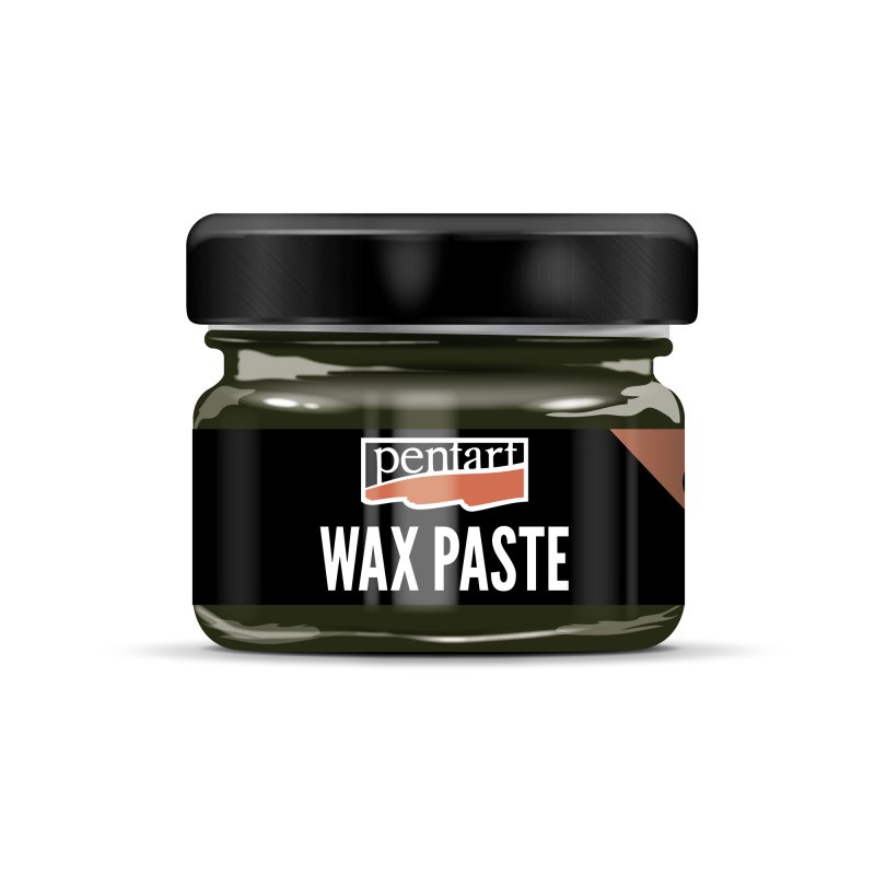 Pentart Coloured beeswax paste 20 ml - Olijf - Voks og efterbehandling