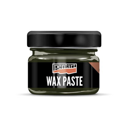 Pentart Coloured beeswax paste 20 ml - Olijf - Voks og efterbehandling