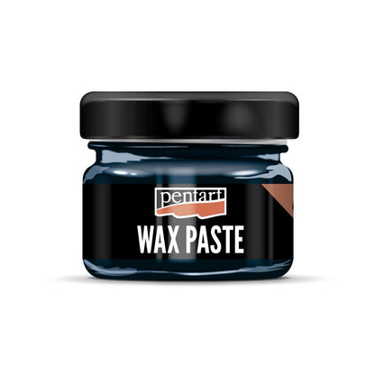 Pentart Coloured beeswax paste 20 ml - blå - Voks og efterbehandling
