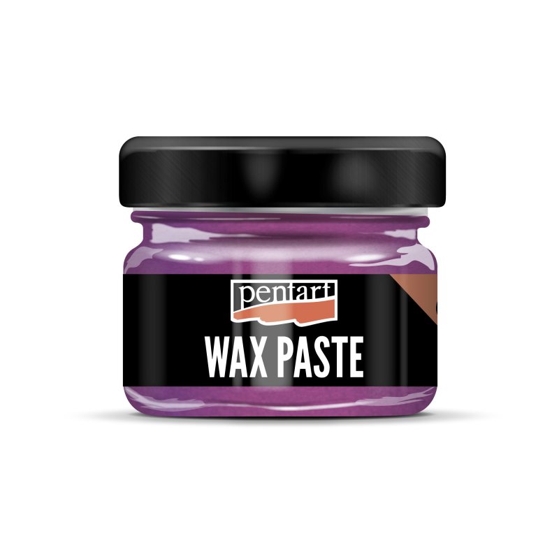 Pentart Coloured beeswax paste 20 ml - metallisk Magenta - Voks og efterbehandling