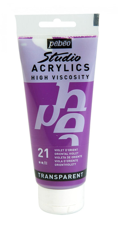 Pebeo Studio Acrylic paint 100 ml - 21 - Oriental violett - Akrylfärg