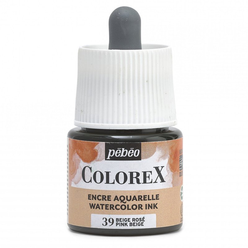 Pebeo Colorex Watercolour ink 45 ml - 39 - Roze Beige - Inchiostro
