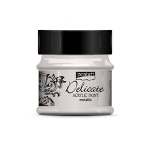 Pentart Delicate Metallic Acrylic paint 50 ml - silver - Akrylfärg