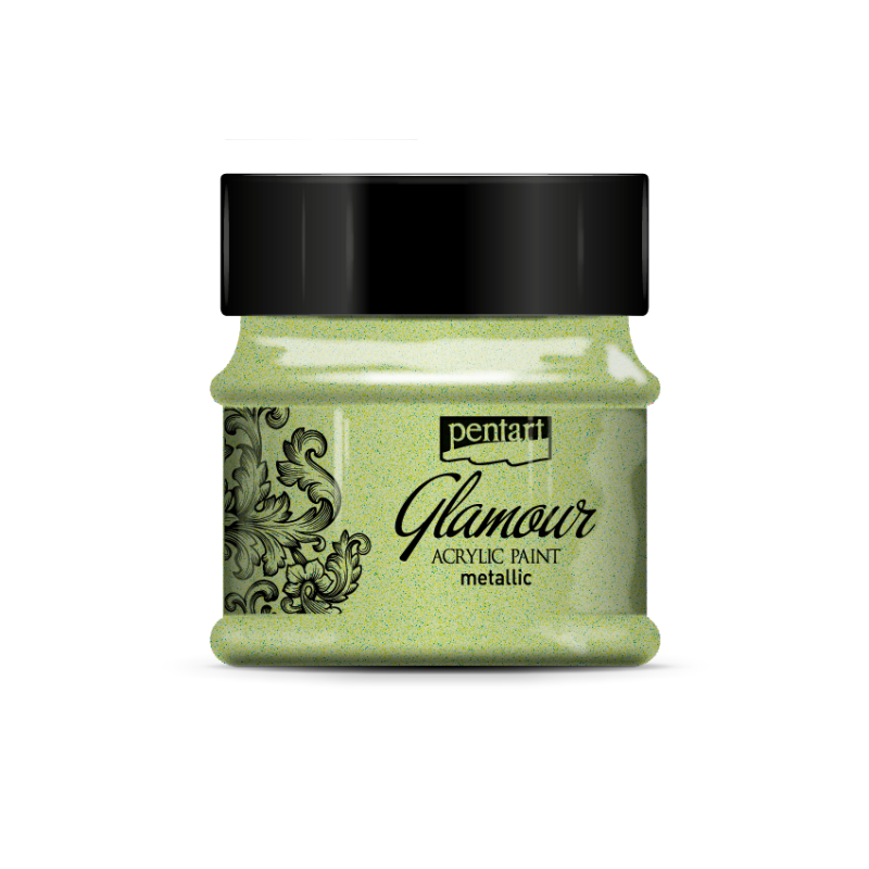 Pentart Glamour Metallic acrylic paint 50 ml - Greenish guld - Akrylfärg