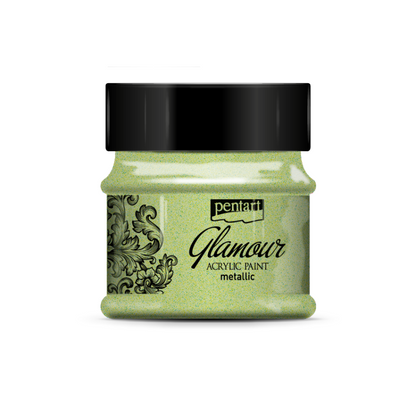 Pentart Glamour Metallic acrylic paint 50 ml - Greenish guld - Akrylfärg