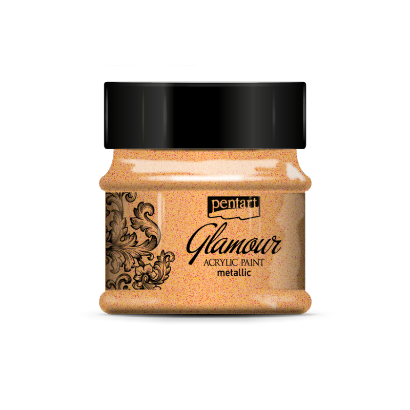 Pentart Glamour Metallic acrylic paint 50 ml - Reddish guld - Akrylfärg