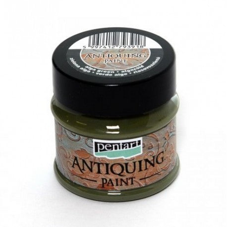 Pentart Antiquing Paint 50 ml - Alga grøn - Effektmaling
