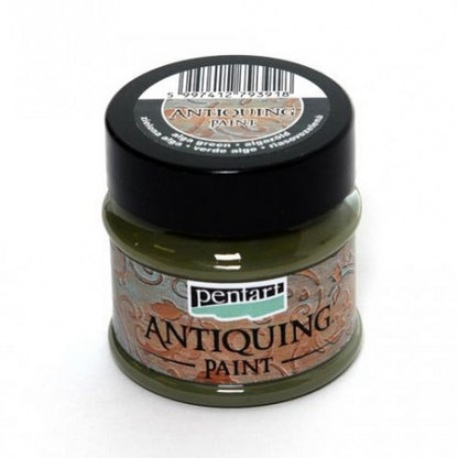 Pentart Antiquing Paint 50 ml - Alga grøn - Effektmaling