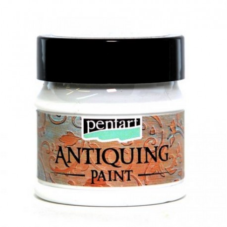 Pentart Antiquing Paint 50 ml - hvid - Effektmaling