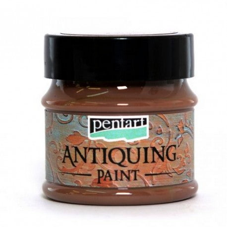 Pentart Antiquing Paint 50 ml - Mørkebrun - Effektmaling