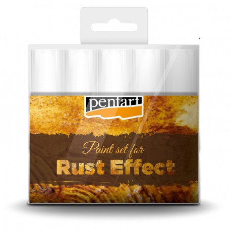 Pentart Rust Effect Paint Set 20 ml. - 5 Pack - Effektmaling