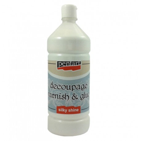 Pentart Decoupage Glue & Silky Varnish - 1000 ml - Lim