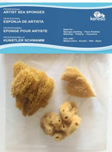 Kereso Natuurlijke Zee Sponzen Variëteitspakket - Fine and coarse - 3 stk. - Svampe