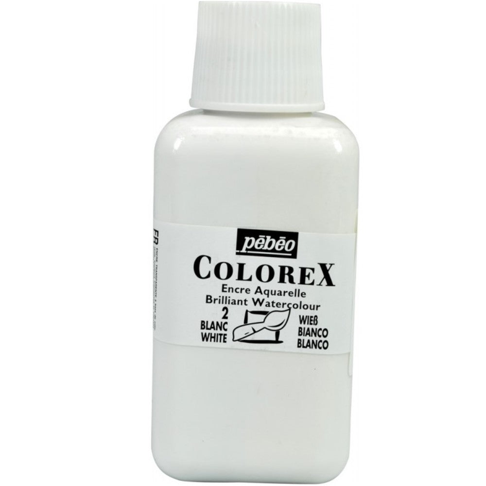 Pebeo Colorex Watercolour ink 250 ml. - White - Inchiostro
