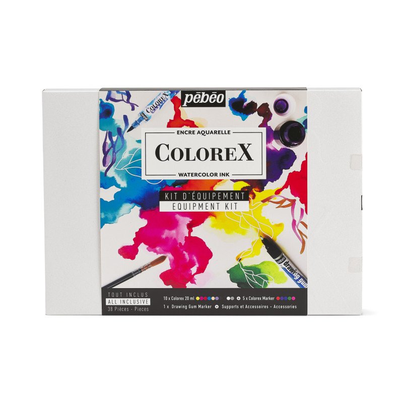 Pebeo Colorex Equipment case 33 pieces. - Inchiostro