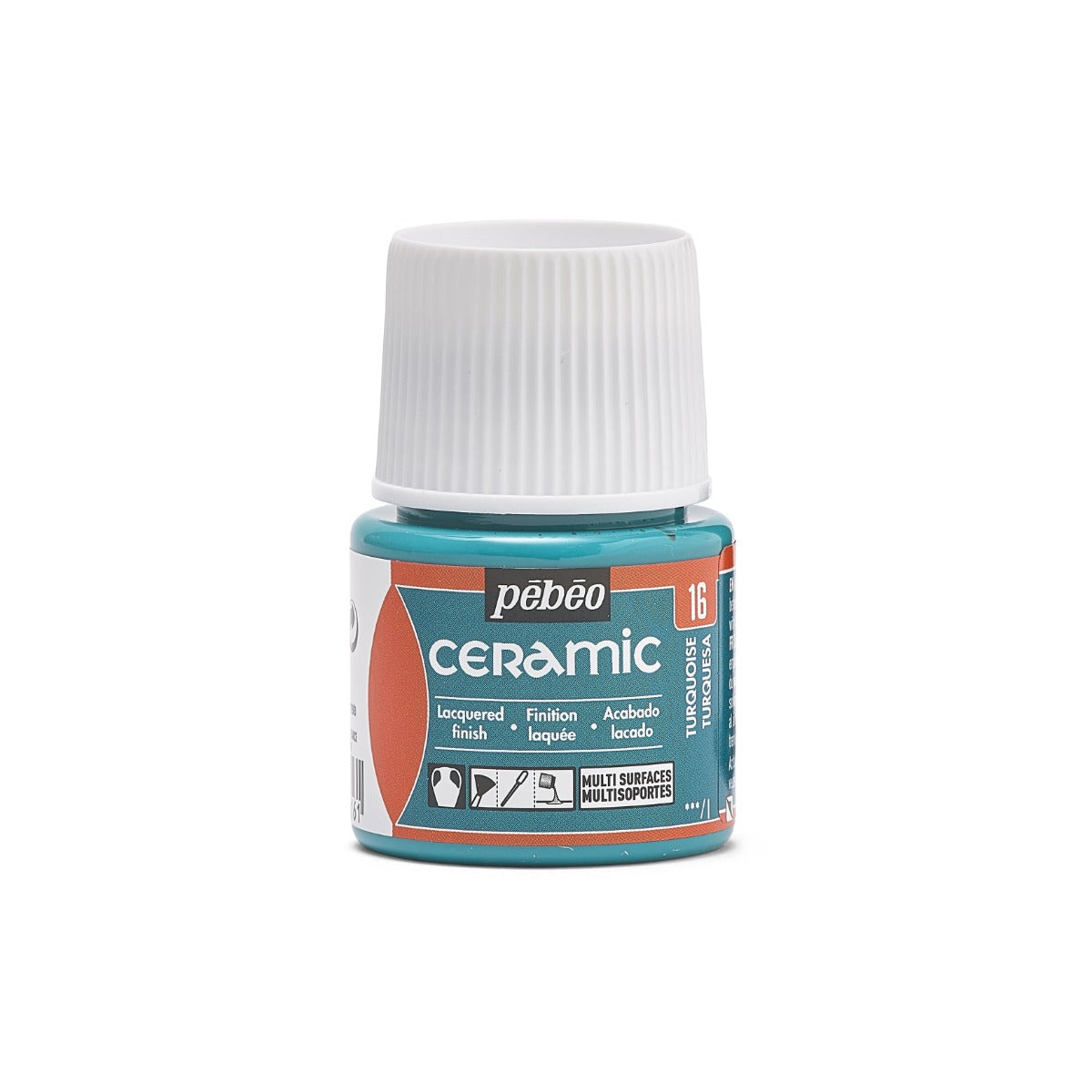 Pebeo Ceramic Paint 45 ml - 16 - turkis - Glas- og porcelænsmaling