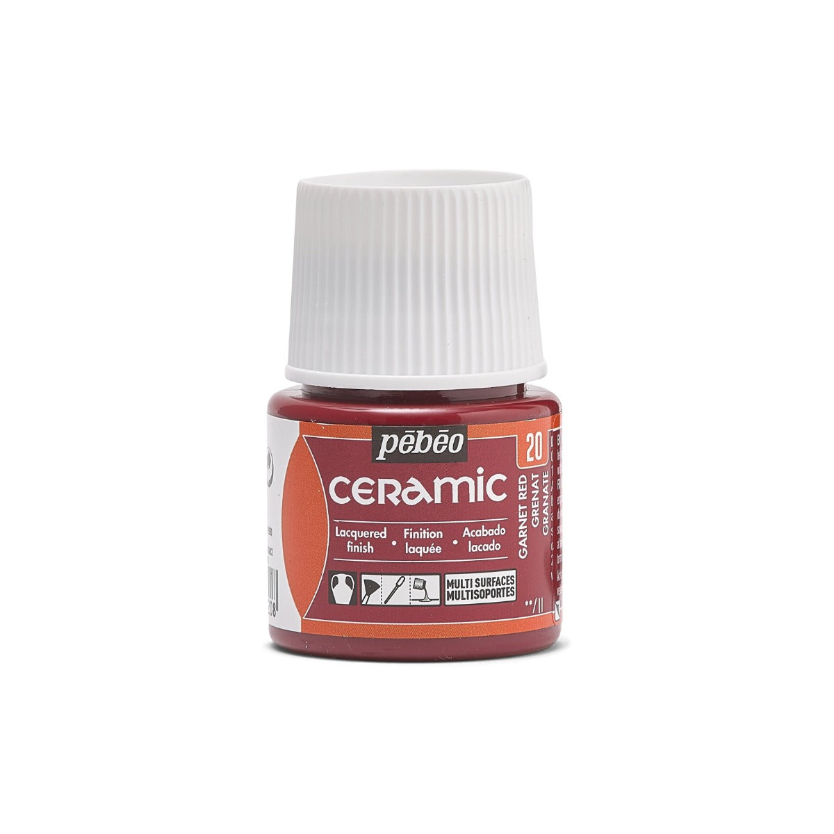 Pebeo Ceramic Paint 45 ml - 20 - Granaat - Glas- og porcelænsmaling