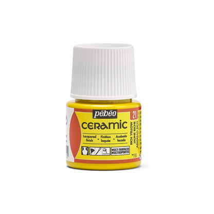 Pebeo Ceramic Paint 45 ml - 21 - Rich gul - Glas- og porcelænsmaling
