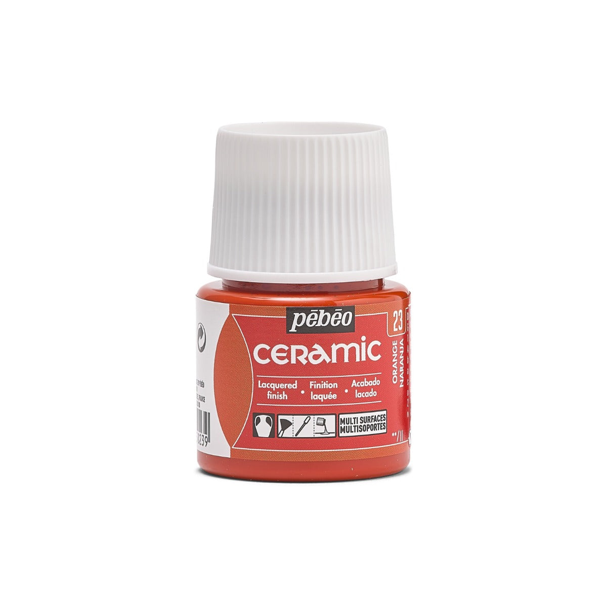 Pebeo Ceramic Paint 45 ml - 23 - orange - Glas- og porcelænsmaling