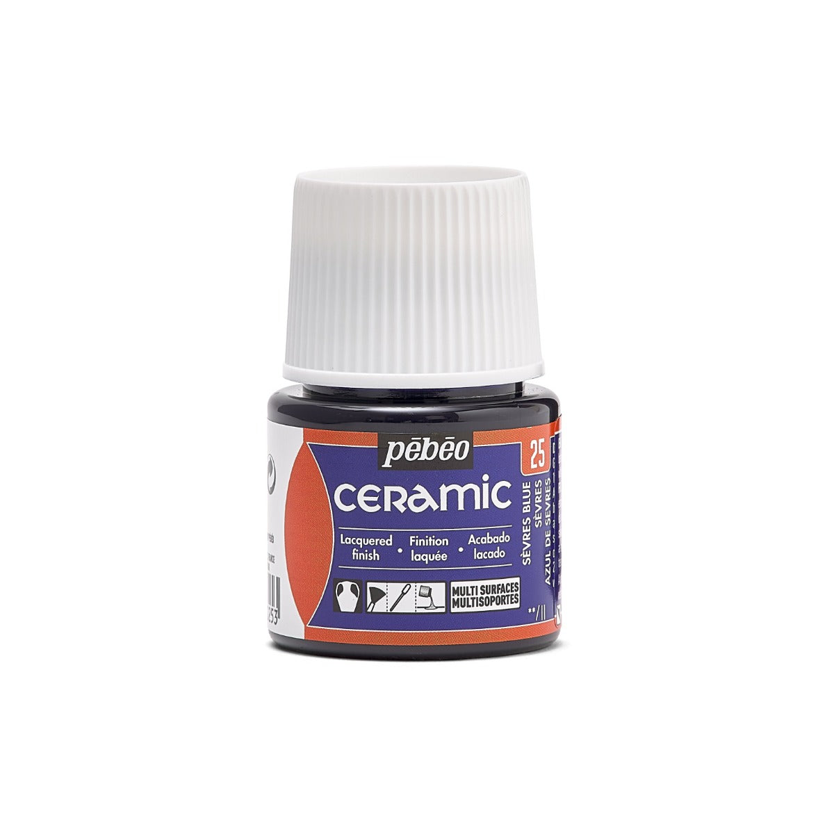 Pebeo Ceramic Paint 45 ml - 25 - Sèvres blå - Glas- og porcelænsmaling
