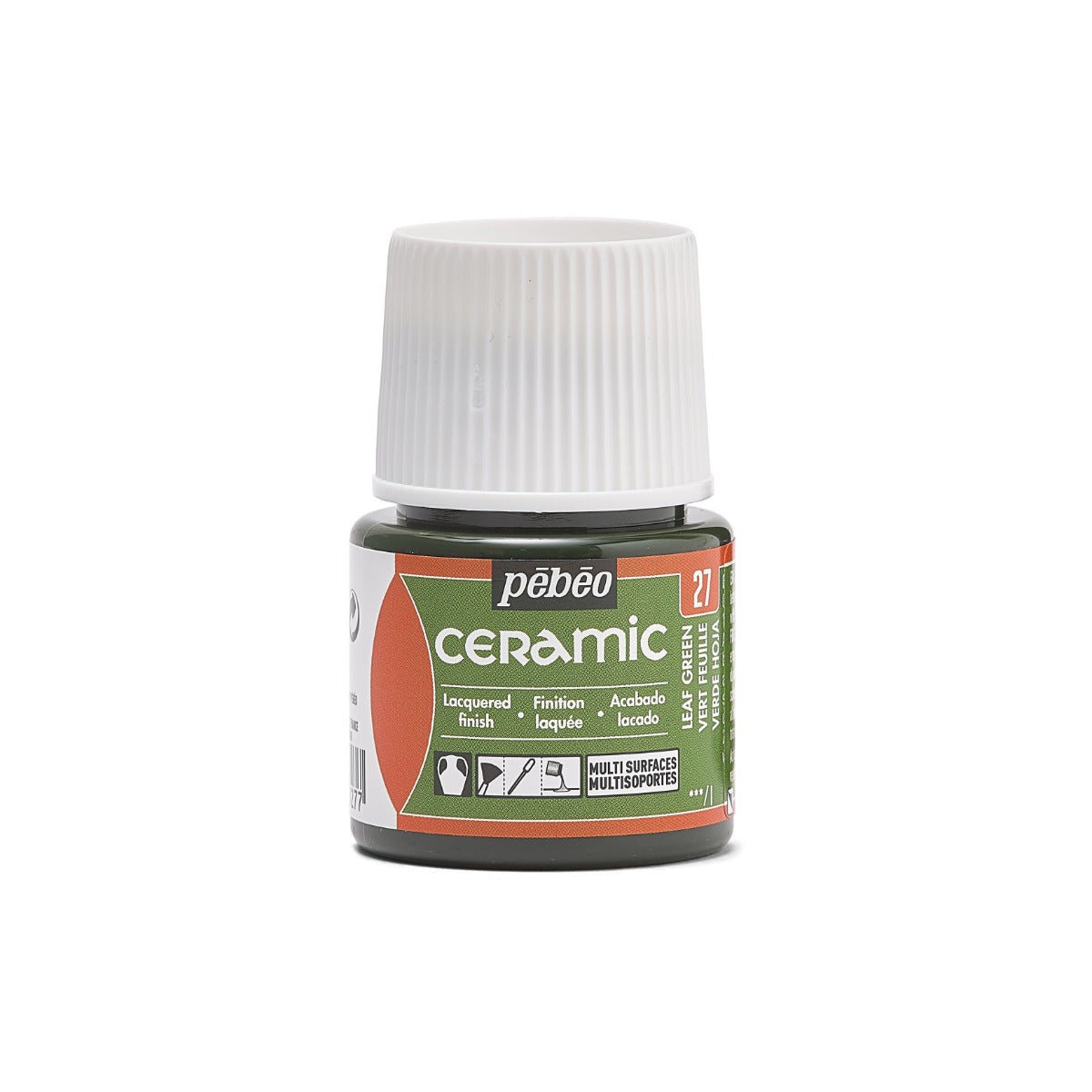 Pebeo Ceramic Paint 45 ml - 27 - Bladgroen - Glas- og porcelænsmaling