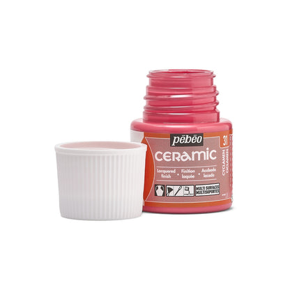 Pebeo Ceramic Paint 45 ml - 31 - Cyclaam - Glas- og porcelænsmaling