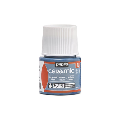Pebeo Ceramic Paint 45 ml - 35 - blå - Glas- og porcelænsmaling