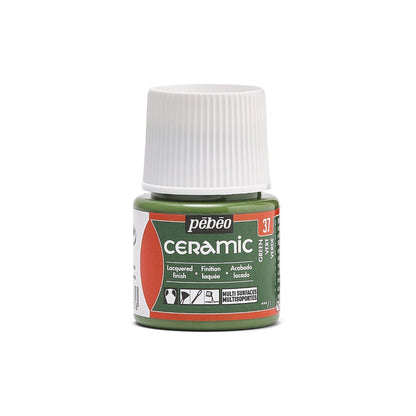 Pebeo Ceramic Paint 45 ml - 37 - grøn - Glas- og porcelænsmaling