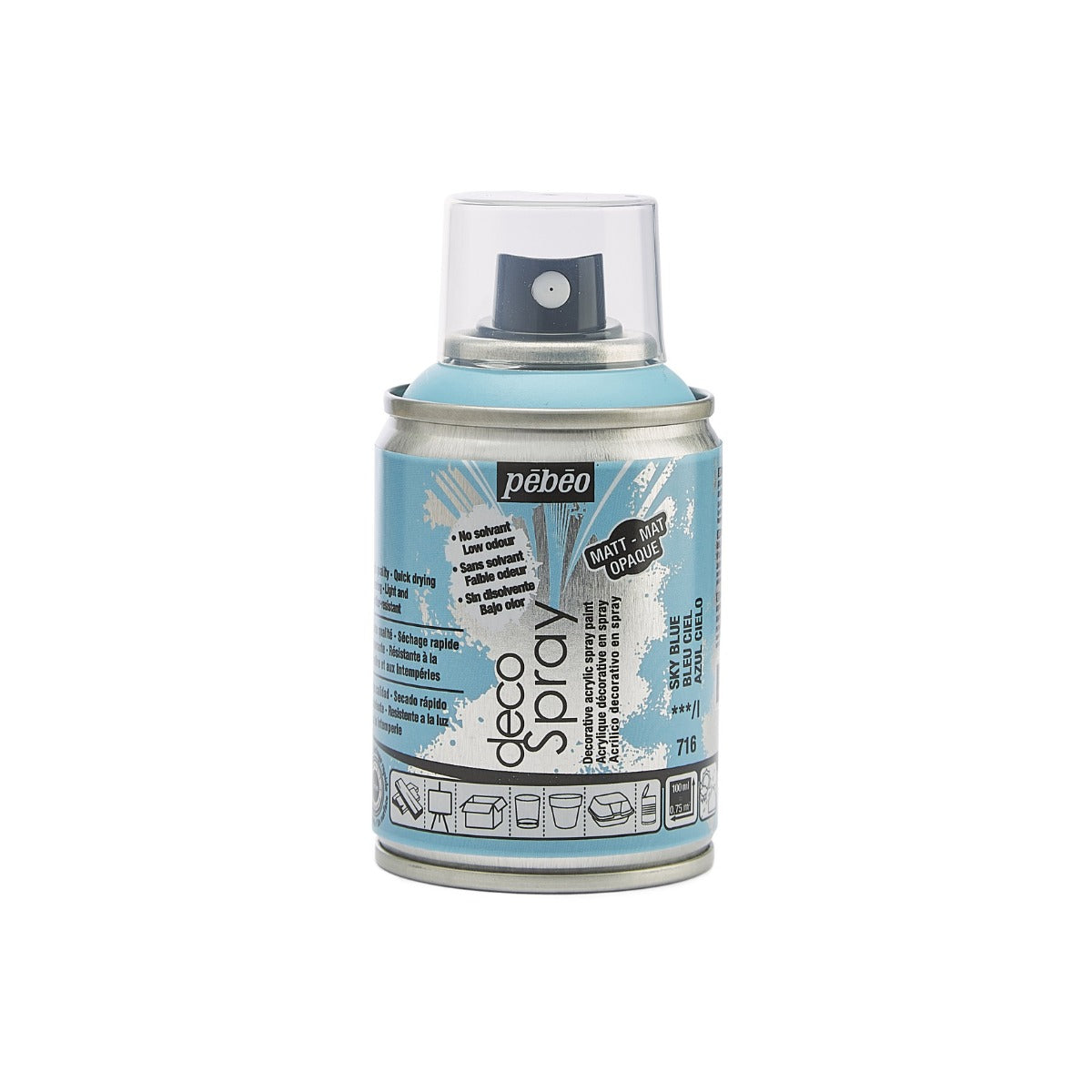 Pebeo Decospray Acryl Decoratieverf 100 ml - blå - Akrylfärg