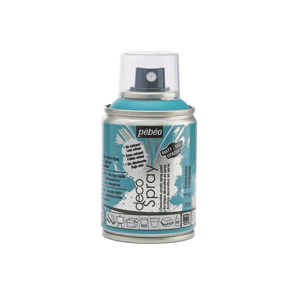 Pebeo Decospray Acryl Decoratieverf 100 ml - turkos - Akrylfärg