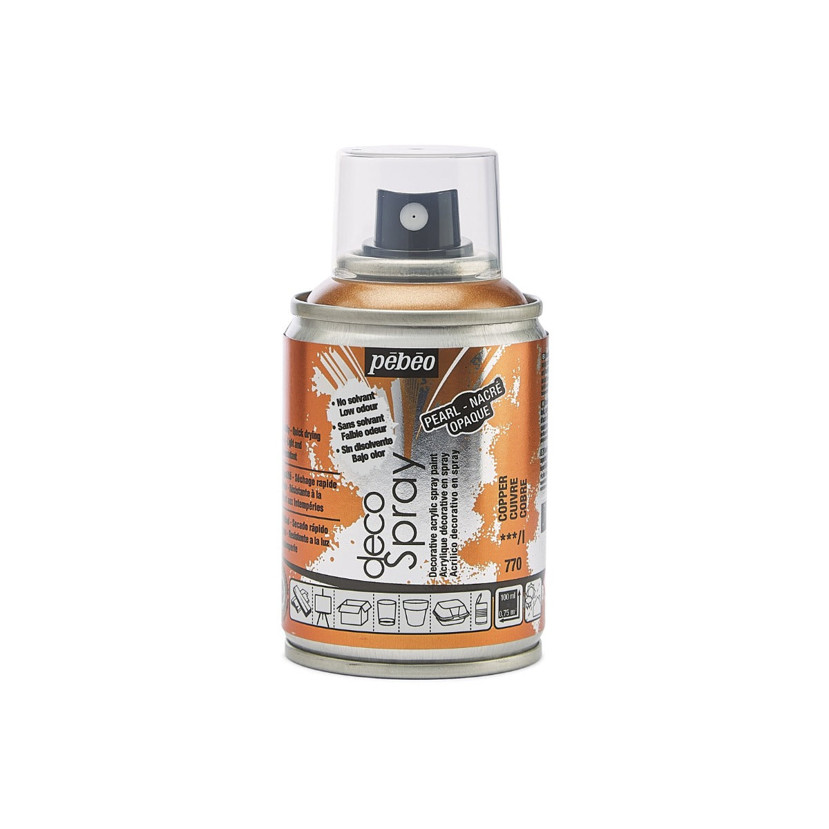 Pebeo Decospray Acryl Decoratieverf 100 ml - koppar - Akrylfärg