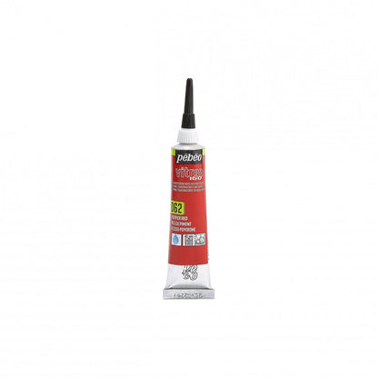 Pebeo Vitrea 160 Relief Omlining 20 ml - 62 - Pepper röd - Glas- och porslinsfärg